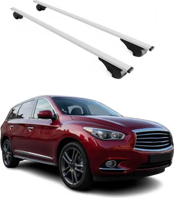 Immagine prodotto di Barre portatutto trasversali per Infiniti QX60 2012-2017, colore ferro argento
