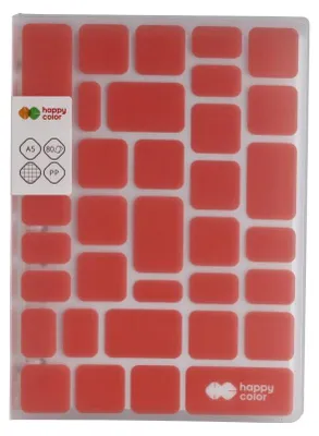 Obrázok produktu pre Kolofón A5 mriežka 80k Happy Color TREND Červená