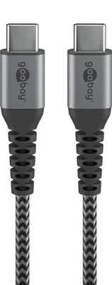 Immagine prodotto di Goobay 49302 Cavo USB 2.0 1 m USB C Grigio, Argento
