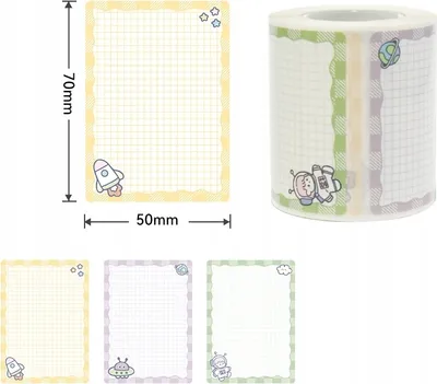 Zdjęcie produktu dla .NIIMBOT Etykiety Naklejki 50*70mm Seria B NOTATKI