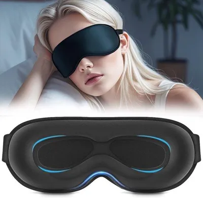 Productafbeelding van Slaapmasker, 100% verduisterend, comfortabel, geschikt voor reizen