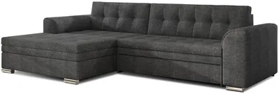 Produktbild von LEOCADIA Eckschlafsofa - dunkelgrau, linke Ecke