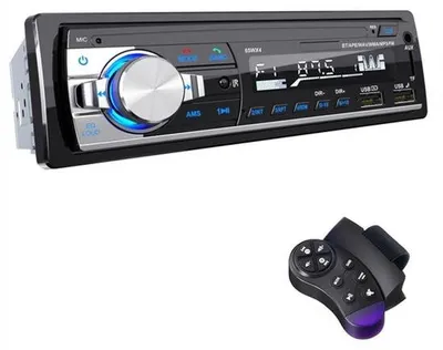 Zdjęcie produktu dla Radio samochodowe RDS z Bluetooth 5.0, zestaw głośnomówiący Bluetooth, moc 4 x 65 W, radio 1 DIN z zegarem/pilotem, odtwarzacz MP3 obsługujący 2 wejścia USB/AUX/TF/SD/FM/iOS Android (bez odtwarzacza CD)