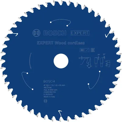 Obrázok produktu pre Pílový list EXPERT Wood, 165 x 1,45 x 20 mm, Z48