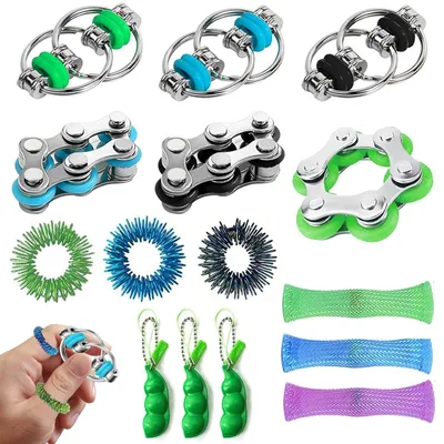 Imagen del producto de Juego de juguetes antiestrés, con 15 piezas, para niños y adultos