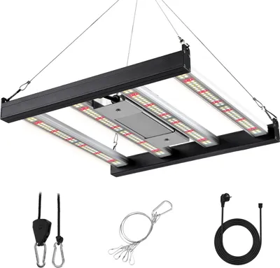 Produktbild von Faziango 1x LED Pflanzenlampe 120W Vollspektrum Grow Light mit Dimmfunktion – Effiziente Pflanzenbeleuchtung für Indoor Garten & Gewächshaus