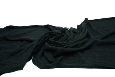 Produktbild von Hacci Klassisch Pullover Strickstoff Schwarz 50 x 160 cm