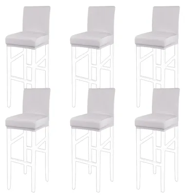 Produktbild von PiccoCasa Barhocker-Bezüge mit elastischer Unterseite, dehnbar und abnehmbar, Es