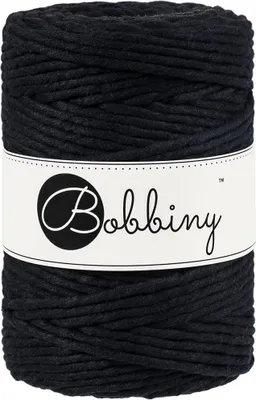 Produktbild von Bobbiny Macrame Cord 5 mm 100 m Black Schnur