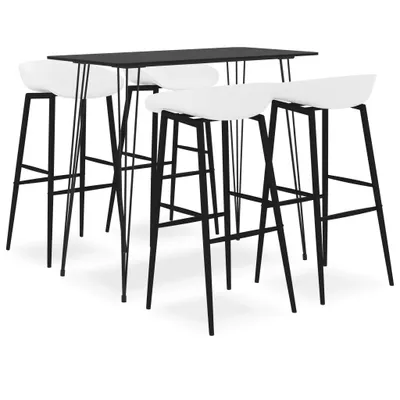 Produktbild von Eleganten-Stil 5-tlg. Bar-Set Schwarz und Weiß DE8066798