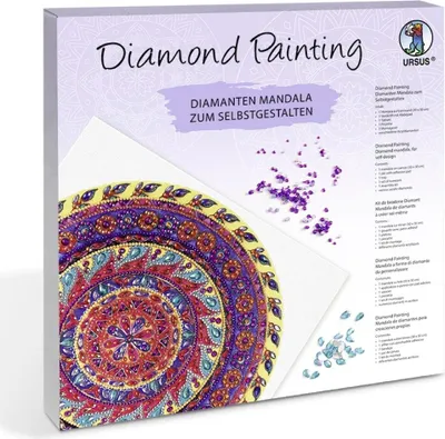 Obrázek produktu pro URSUS Diamantová malba Mandala Sada 4 kusů