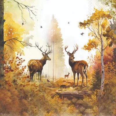Produktbild von Servietten 25x25 cm - Autumn forest