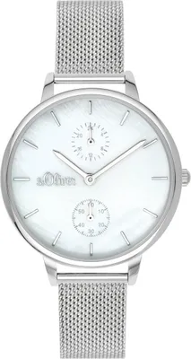 Produktbild von s.Oliver Damen Uhr Armbanduhr Edelstahl SO-3582-MM
