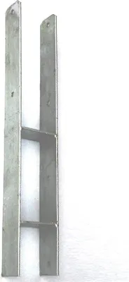 Productafbeelding van H-drager 600 mm voor houten palen als paalhouder en paalanker