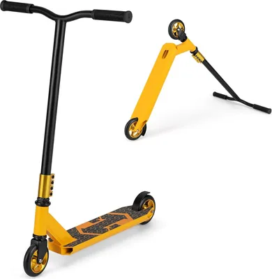 Produktbild von KOMFOTTEU Stunt Scooter mit 2 PolyurethanRädern, Kickscooter mit 100 kg Belastbar, Funscooter für Kinder ab 10 Jahren, Skateboard Tretroller für Anfänger und Fortgeschrittene