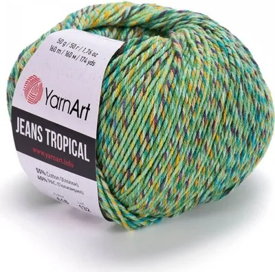 Produktbild von Yarn Art Jeans Tropical 616 Multi Strickgarn