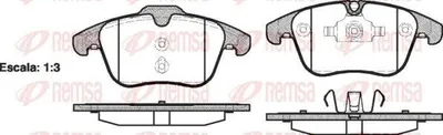 Produktbild von REMSA Bremsbeläge Satz Vorne Bremsklötze für FORD MONDEO IV Turnier (BA7) 1219.00
