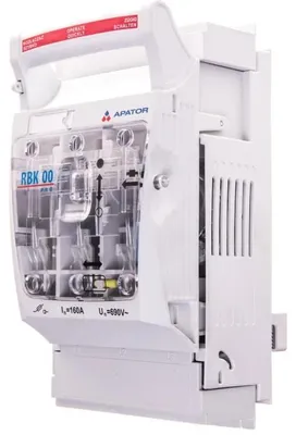 Obrázek produktu pro RBK 00 Pro-sd-m: Jistič-odpojovač s pojistkami, norma PN-EN 60947-3