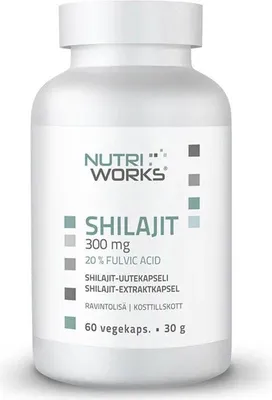 Produktbild von NutriWorks Shilajit 300 mg 60 Kapseln