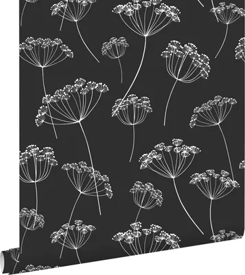 Obrázok produktu pre ESTAhome tapety umbellifers čierna a biela 53 cm x 10,05 m