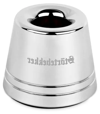 Produktbild von Rasierständer 'Hamburg' aus Edelstahl in Silber - passend für Rasierhobel 'Hamburg' - hochwertiges Zubehör - rutschfester Fuß - stabiler Stand - 125g