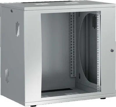 Produktbild von Rittal FlatBox - Gehäuse - geeignet für Wandmontage - RAL 7035 - 12U - 48.3 cm (19")