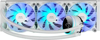 Obrázok produktu pre Mars Gaming ML-LCD360W, Súprava vodného chladenia, 12 cm, Biela