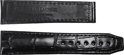 Produktbild von Maurice Lacroix Pontos Louisiana Ersatzband Uhrenarmband Leder schwarz 25098, Stegbreite:20mm