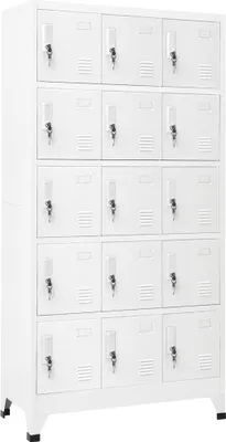 Image de Armoire à casiers Gris clair 90x40x180 cm Acier