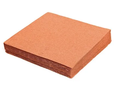 Produktbild von 1250x Servietten 24 x 24 cm 1/4 -Falz 2-lagig apricot