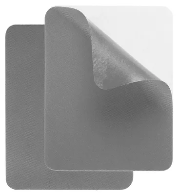 Reparaturflicken 9,5x12,5 cm, wasserdicht, grau, 2 Stück
