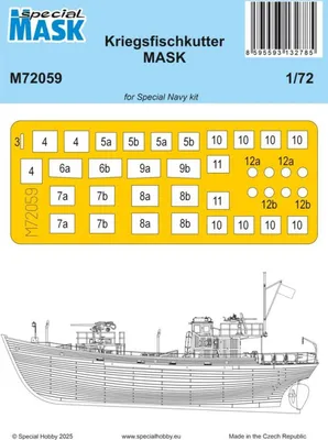 Produktbild von Special Hobby 100-M72059 - 1/72 Kriegsfischkutter MASK - Neu