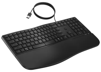 Produktbild von HP 480 Comfort Wired Keyboard-GR (P)