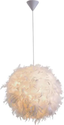 Produktbild von Pendelleuchte Federkugel 20402 Ø40CM mit Entenfeder WEISS