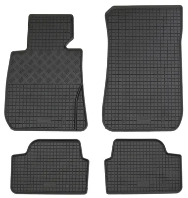 Gummifußmatten Set 4-teilig für 1er BMW E87 (11/2003-9/2012), schwarz