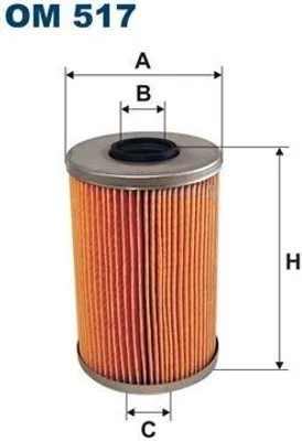 Immagine prodotto di Filtro olio FILTRON OM 517