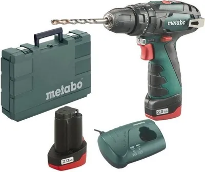 Produktbild von Metabo PowerMaxx SB Basic (600385500) Akku-Schlagbohrmaschine2x10.8V/2Ah Li-Ion; Ladegerät LC 40; Kunststoffkoffer