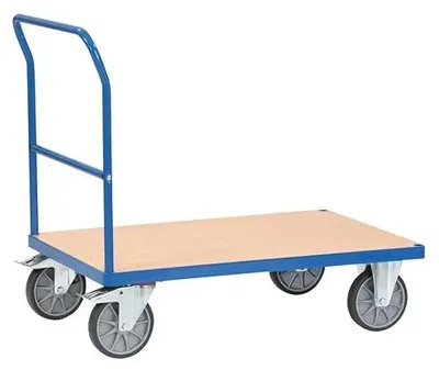 Image de Chariot de transport F 500, avec poignée rabattable, capacité de charge de 600 kg, plateforme de 1000 mm x 700 mm