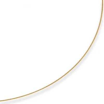Produktbild von 0,8mm Halsreif Tondakette Collier Omegareif Halskette aus 375 Gold Gelbgold 40cm