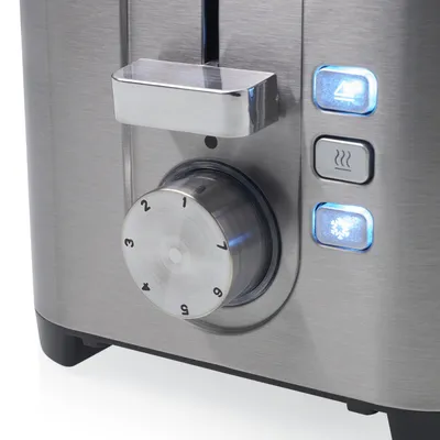 Produktbild von Princess 01.142400.01.001 Edelstahltoaster 2, 2 Scheibe(n), Edelstahl, Edelstahl, Tasten, Drehregler, 850 W, 230 V