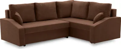 Produktbild von Ecksofa GRANDE PLUS mit Schlaffunktion L-förmig - Eckcouch mit 2 Bettkasten - MIKRO 20 Braun Rechts (Muster 1)