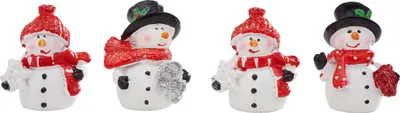 Produktbild von VBS Mini Schneemann "Frosty", 4 Stück, H ca. 4,5 cm