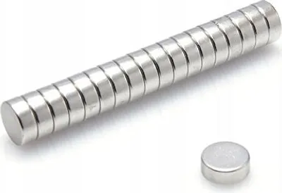 Obrázek produktu pro Válcový neodymový magnet MW 8x3 [mm] N38 10 kusů