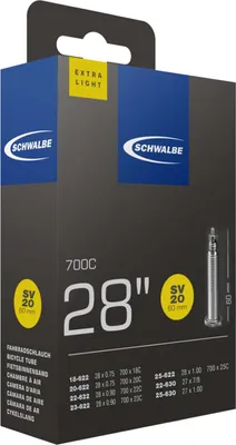 Image de Chambre à air extra-légère (SV20) - Route - 28'' (18/25-622/630) - Presta 60 mm