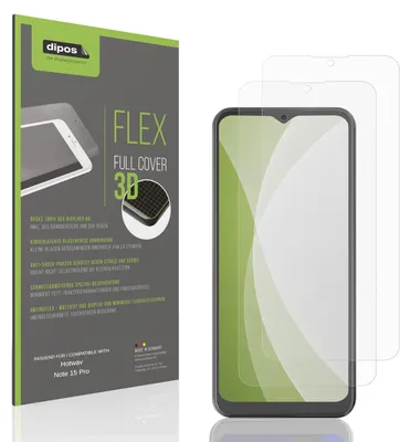 Produktbild von 2x Full Cover Schutzfolie matt für Hotwav Note 15 Pro Panzerfolie Anti-Shock