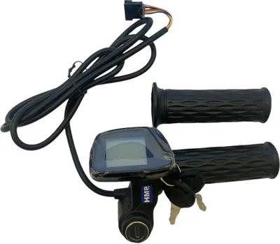 Produktbild von Gasgriff mit Display Hallgeber absperrbar 7-polig ZS901 48 Volt E-Scooter HMParts