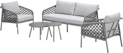 Produktbild von Garden Impressions Torinto Lounge-Set – Taupe – Rope Sand – Valley Sand