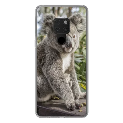 Produktbild von MuchoWow® Handyhülle Schutzhülle Hülle für Huawei P40 Lite Koala - Holz - Pflanzen - Kinder - Jungen - Mädchen Silikon Softcase Handy Hülle - Handy