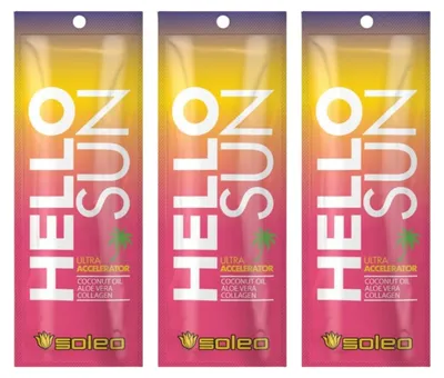 Productafbeelding van Soleo Hello Sun ultrakrachtige bruiningsversneller 3 stuks