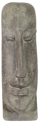 Produktbild von Osterinsel Moai Figur Skulptur Stein Lavasand Bali Tiki Garten Deko 59 cm